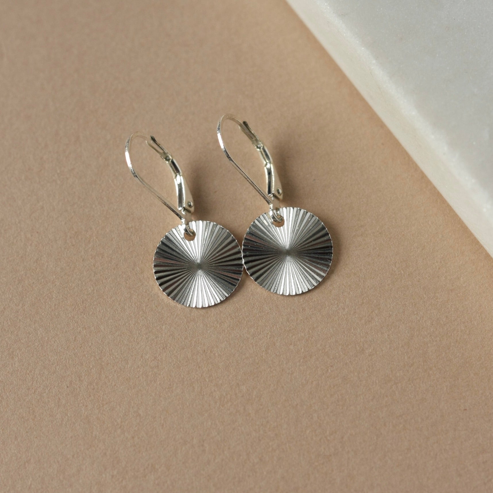 Sterling Silver Sunburst Earrings