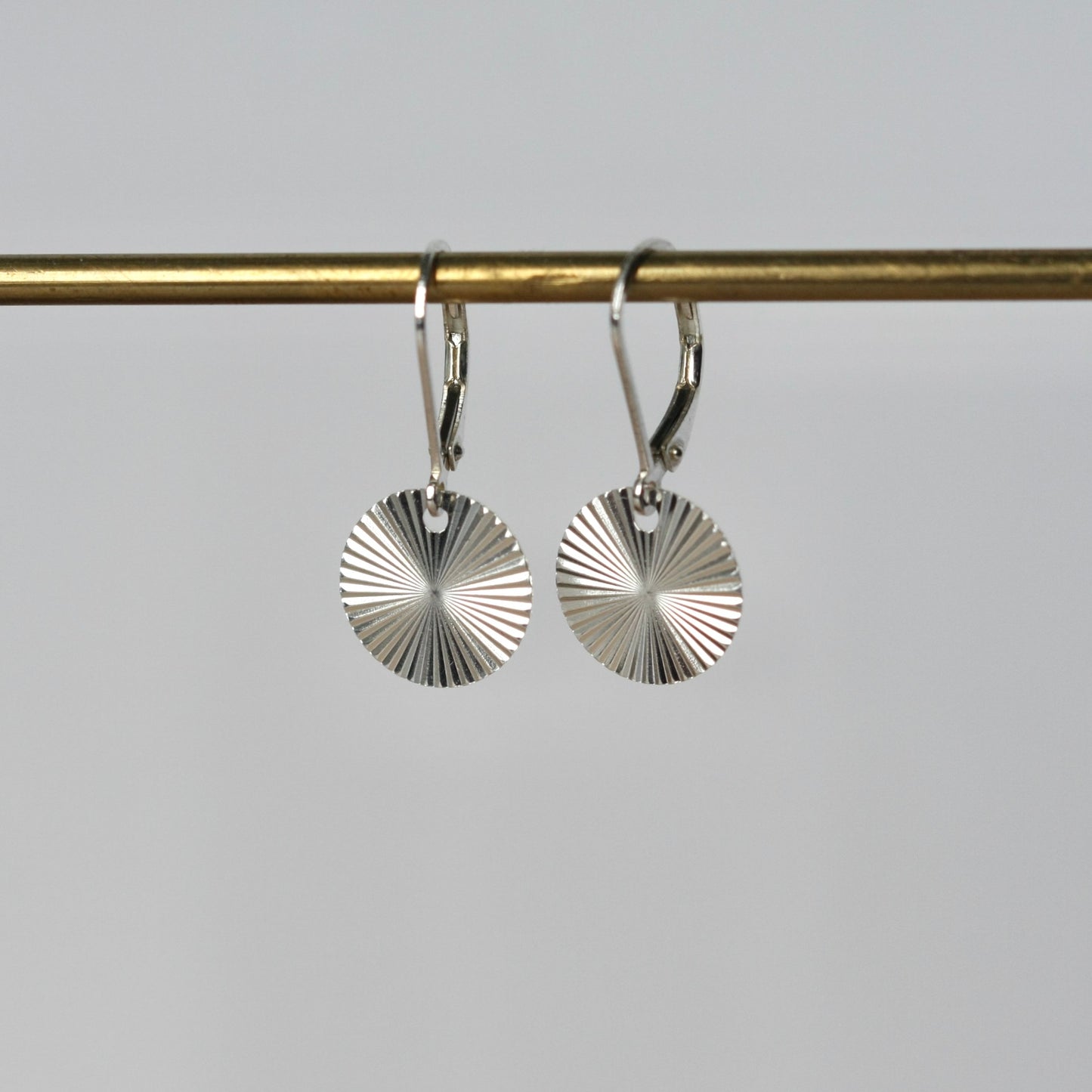 Sterling Silver Sunburst Earrings