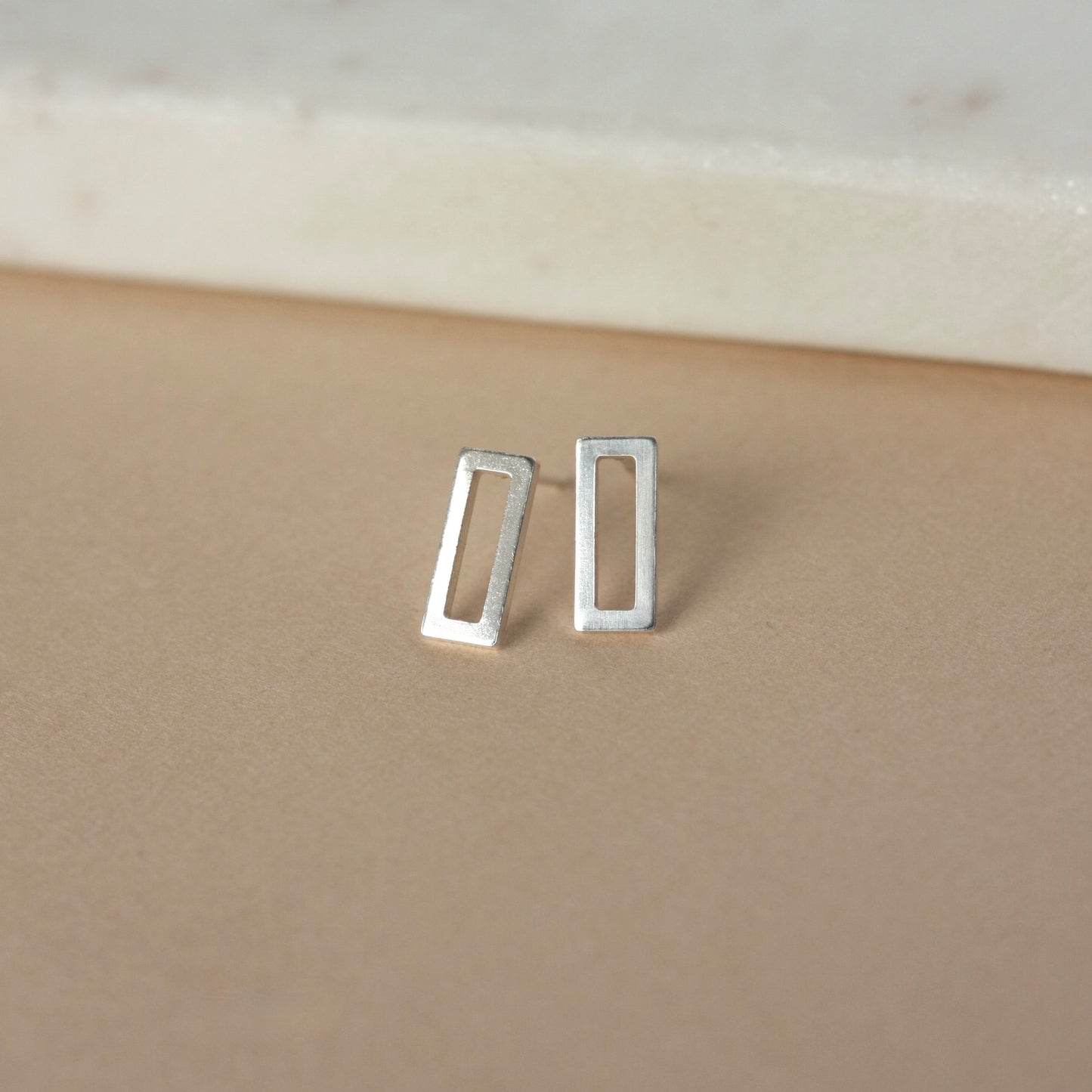 Small Sterling Silver Geometric Studs