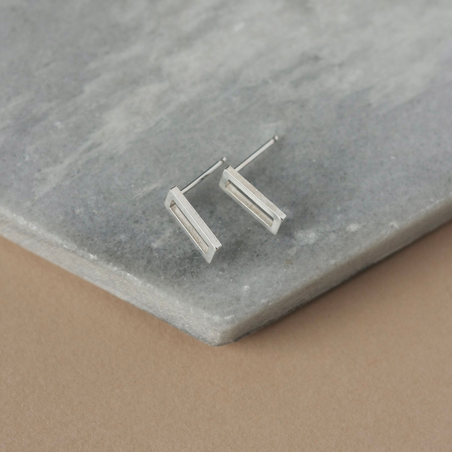 Small Sterling Silver Geometric Studs