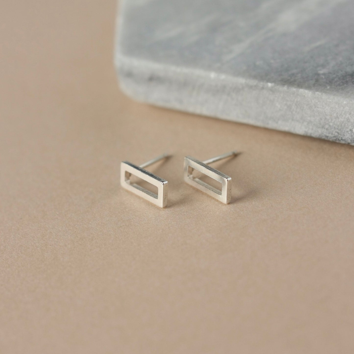 Small Sterling Silver Geometric Studs