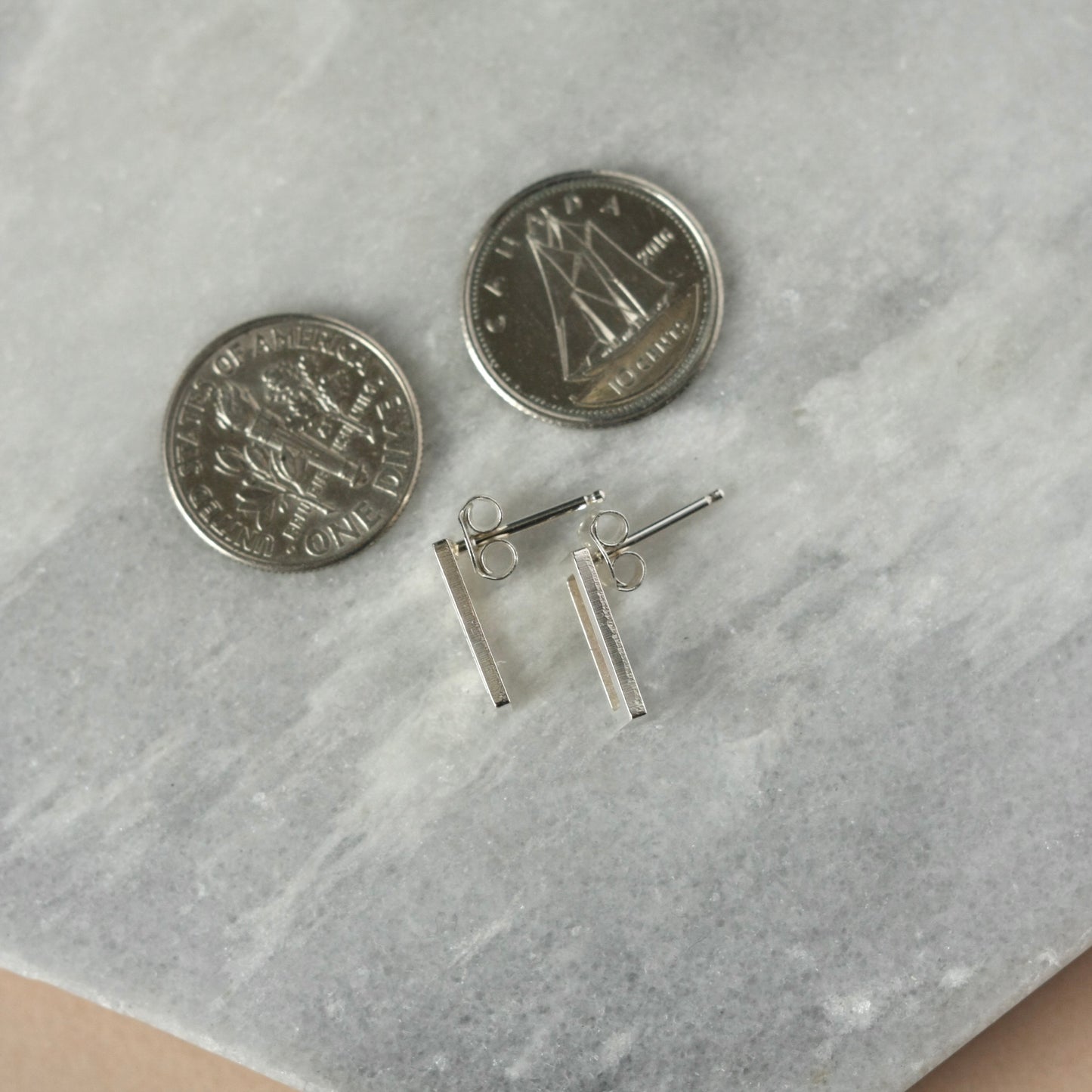 Small Sterling Silver Geometric Studs