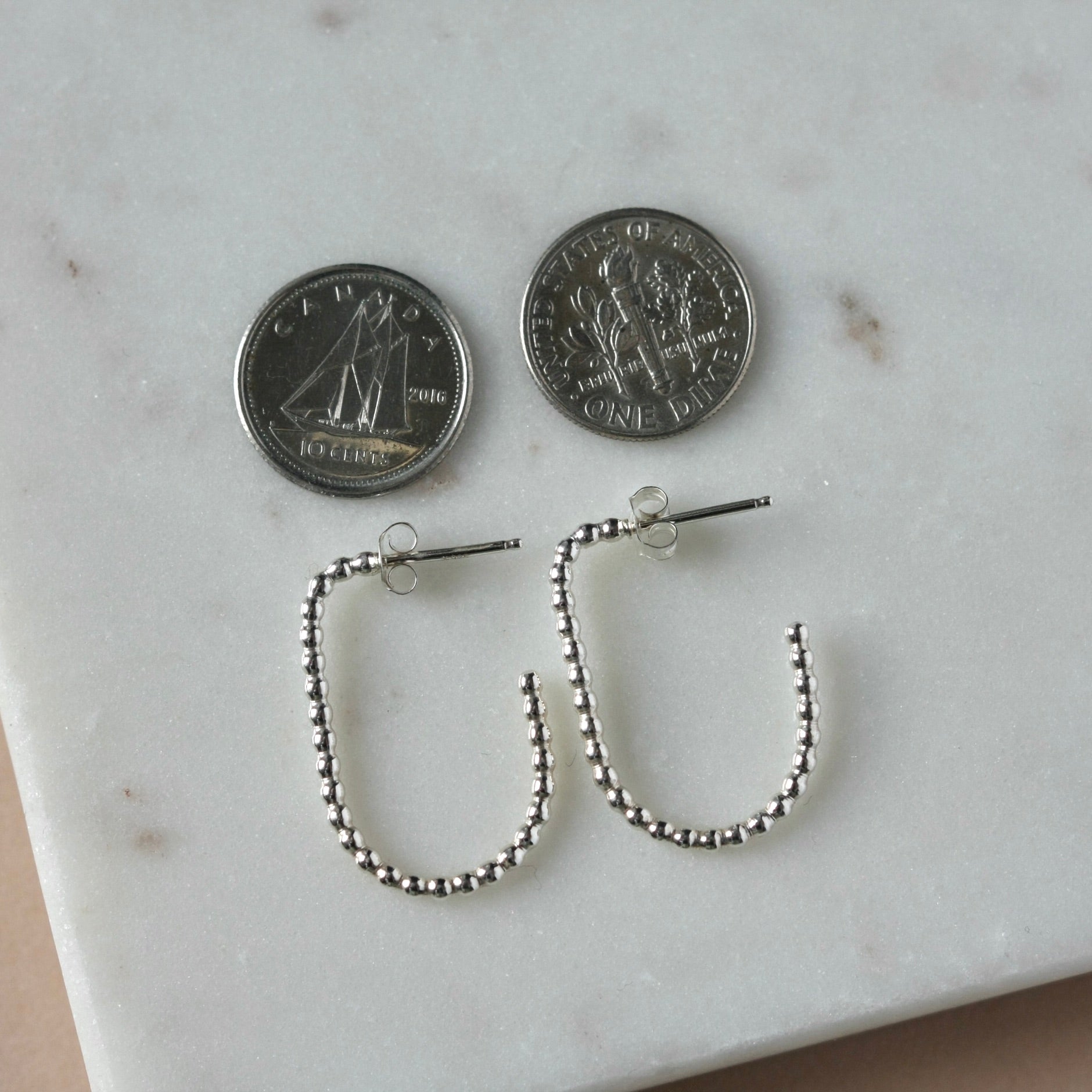 Oval Hoop Earrings