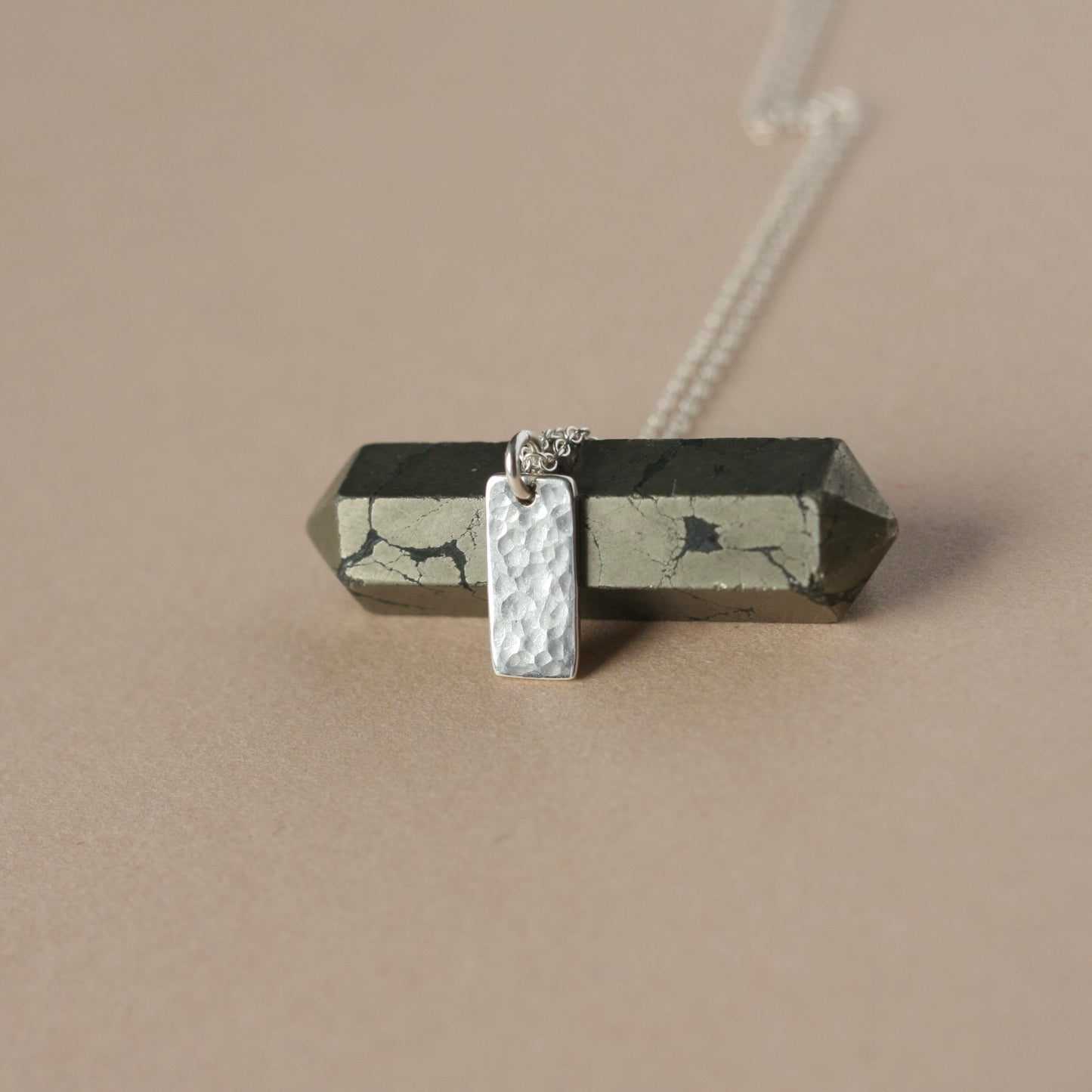 Sterling Silver Small Bar Necklace