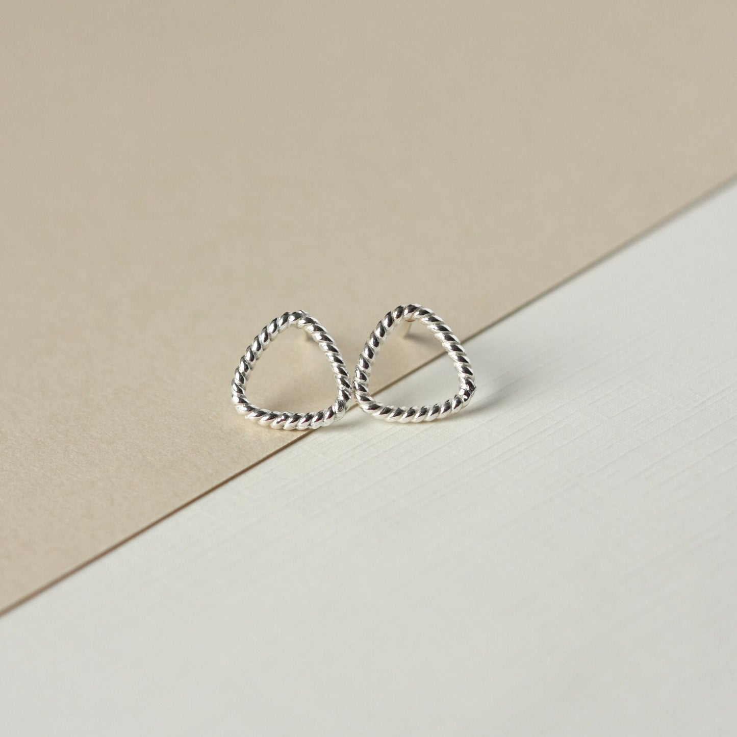 Sterling Silver Geometric Studs