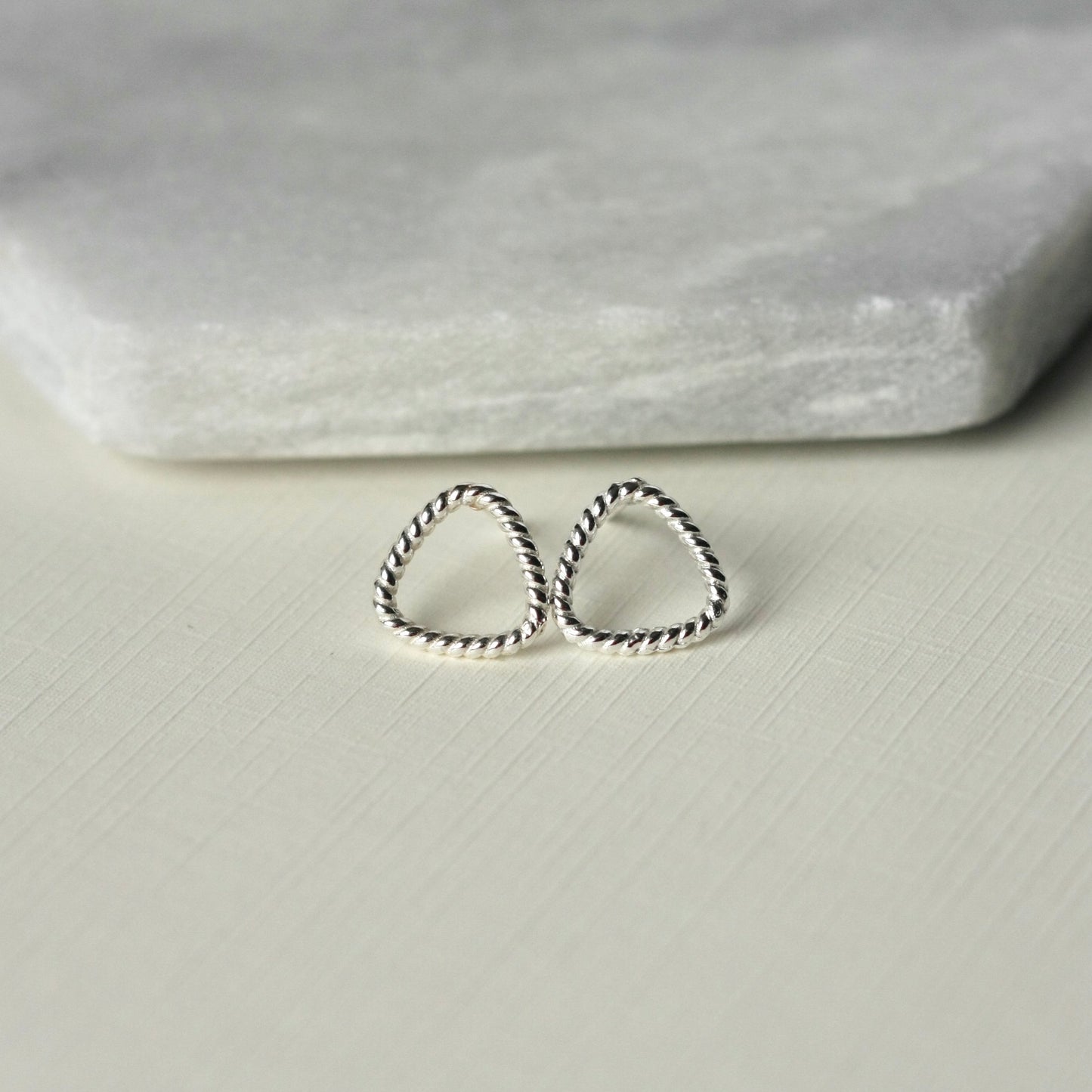 Sterling Silver Geometric Studs