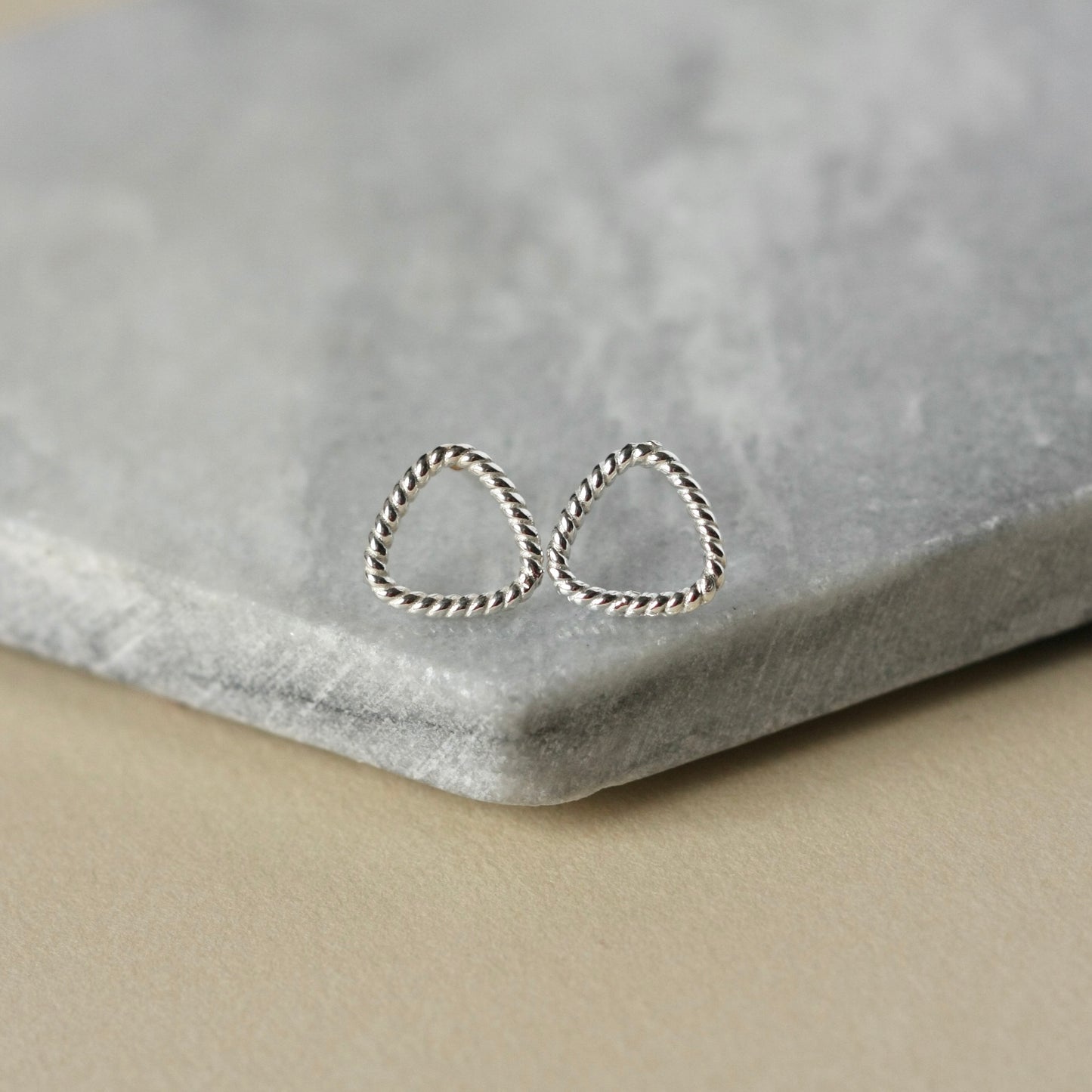 Sterling Silver Geometric Studs