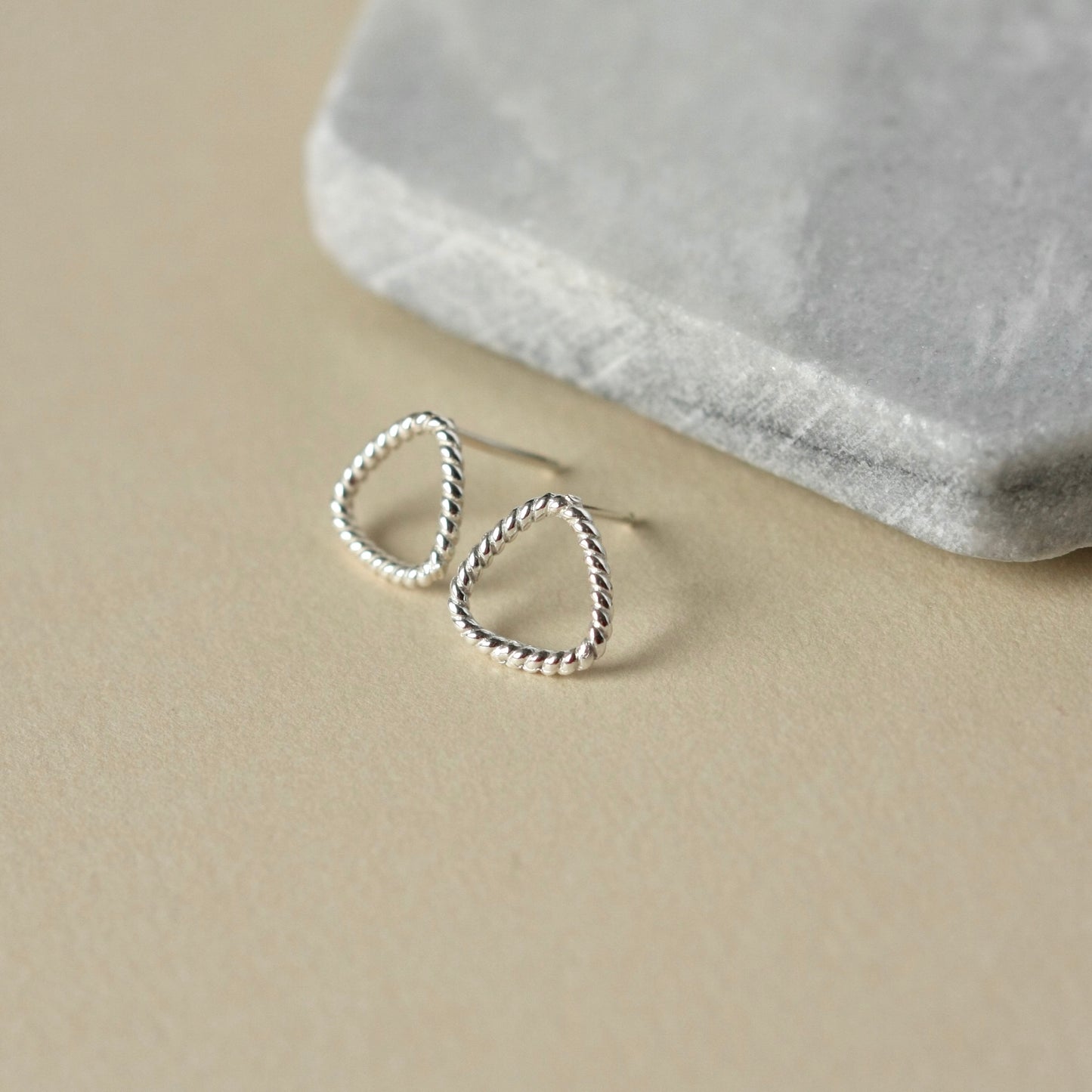 Sterling Silver Geometric Studs