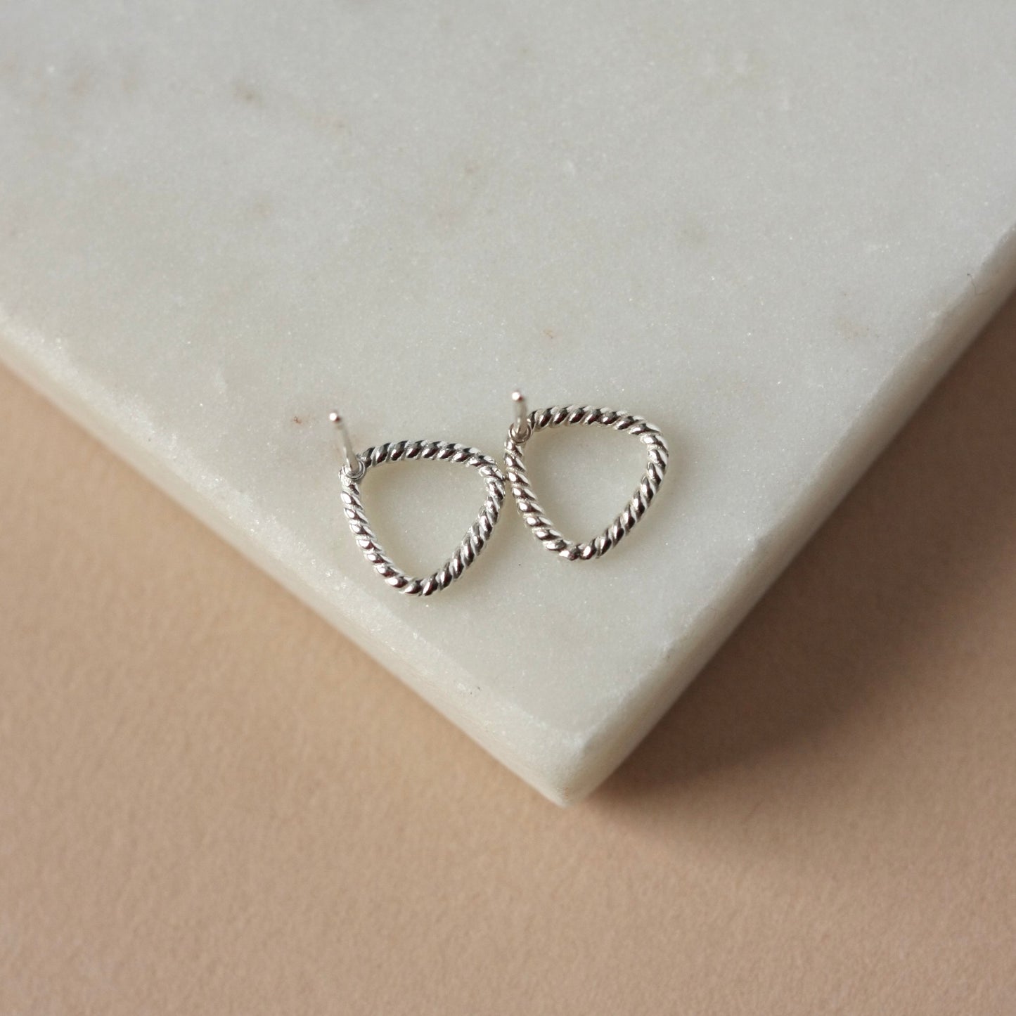 Sterling Silver Geometric Studs