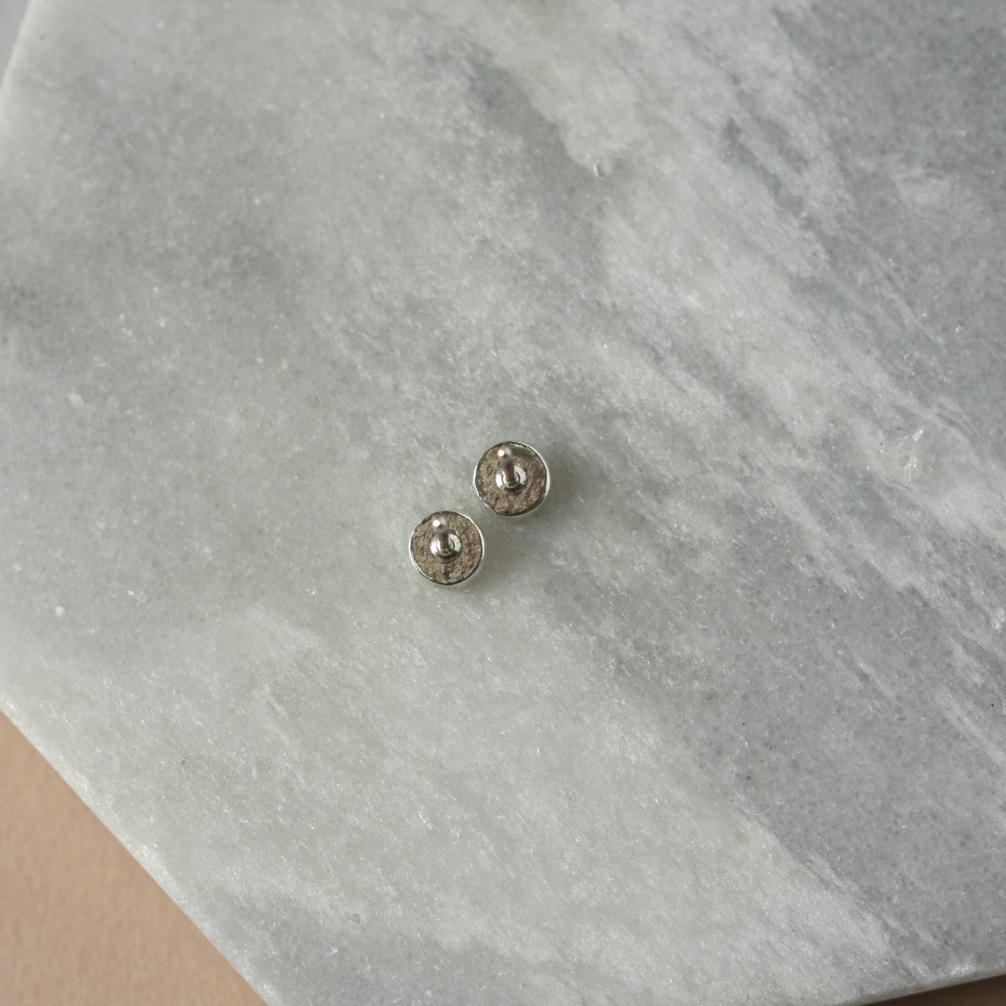 Small Silver Flower Stud Earrings