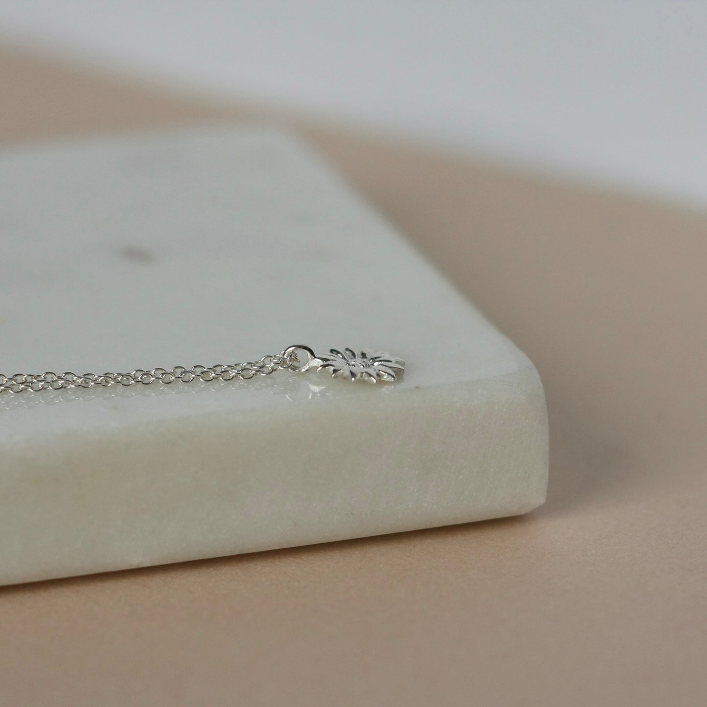 Sterling Silver Sunflower Necklace