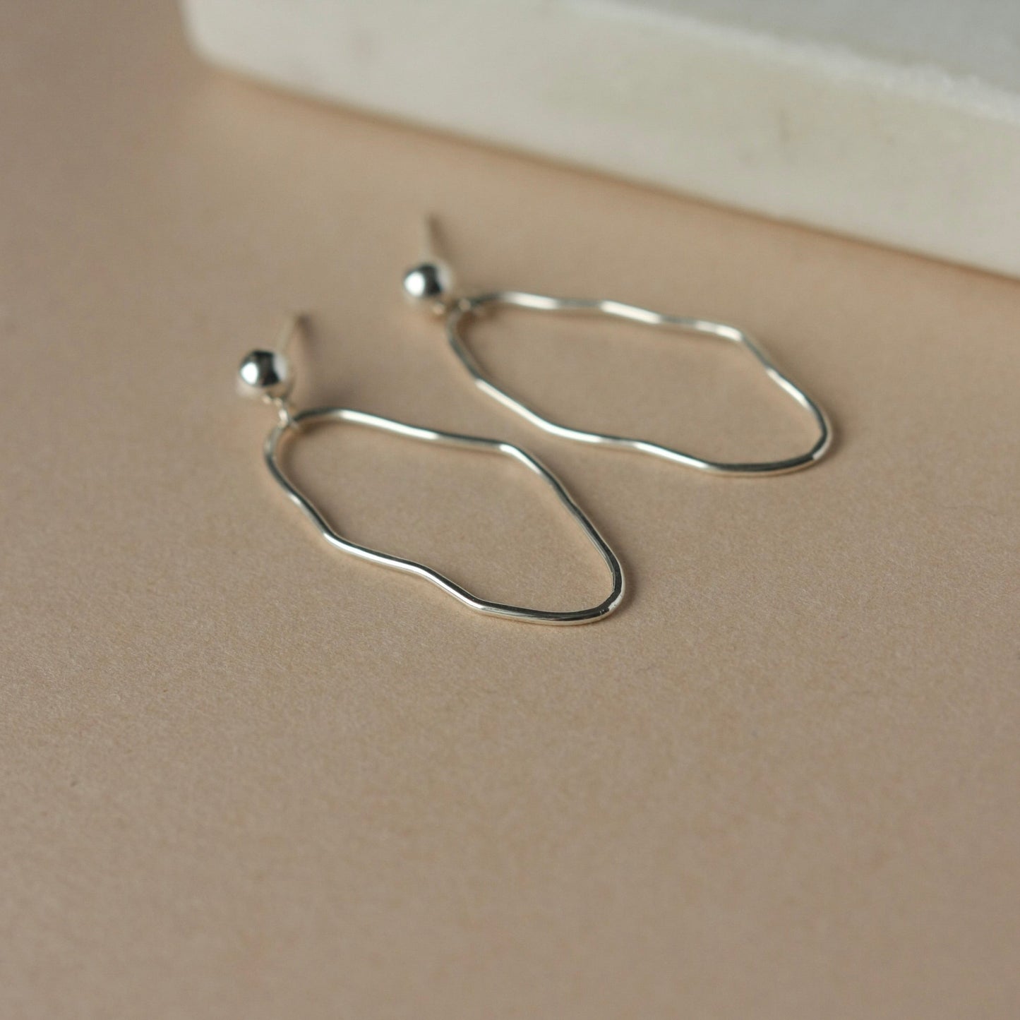 Sterling Silver Irregular Ball Post Earrings