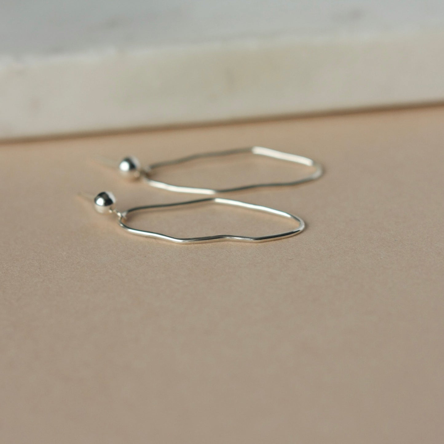 Sterling Silver Irregular Ball Post Earrings