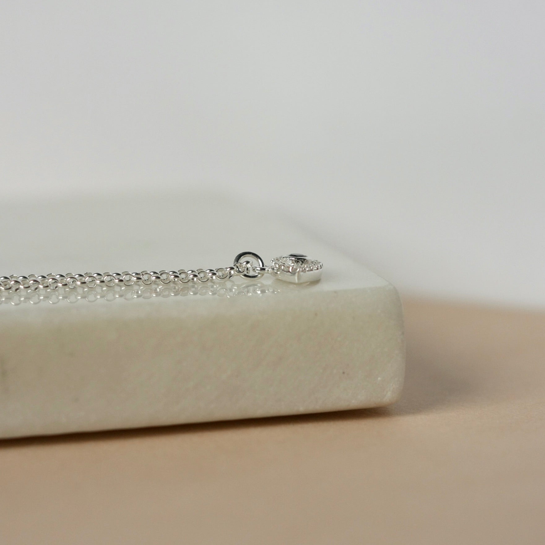 Evil Eye CZ Sterling Silver Necklace