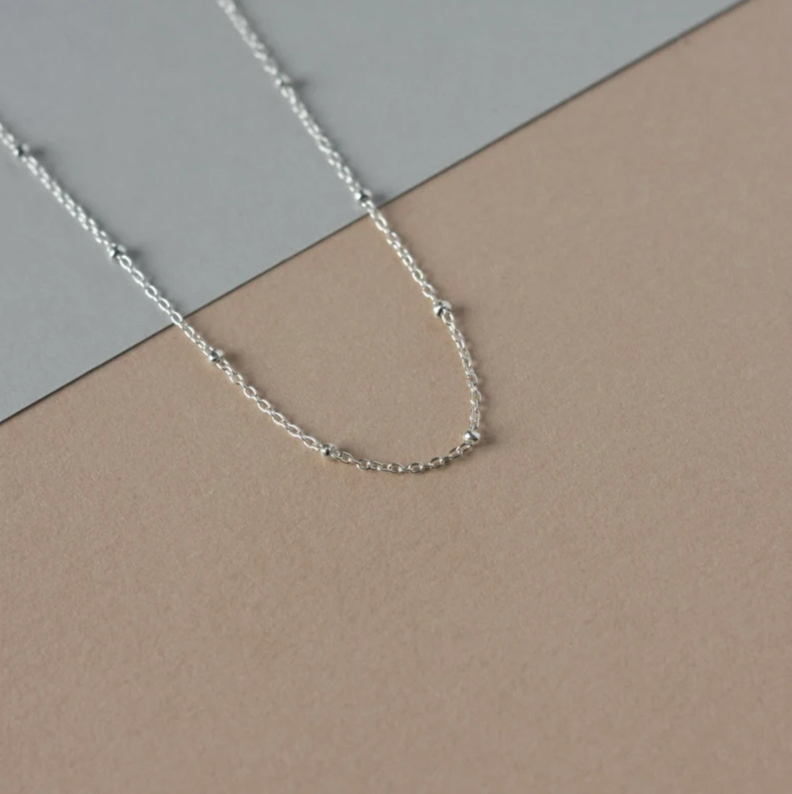 Dainty Sterling Silver Satellite Chain