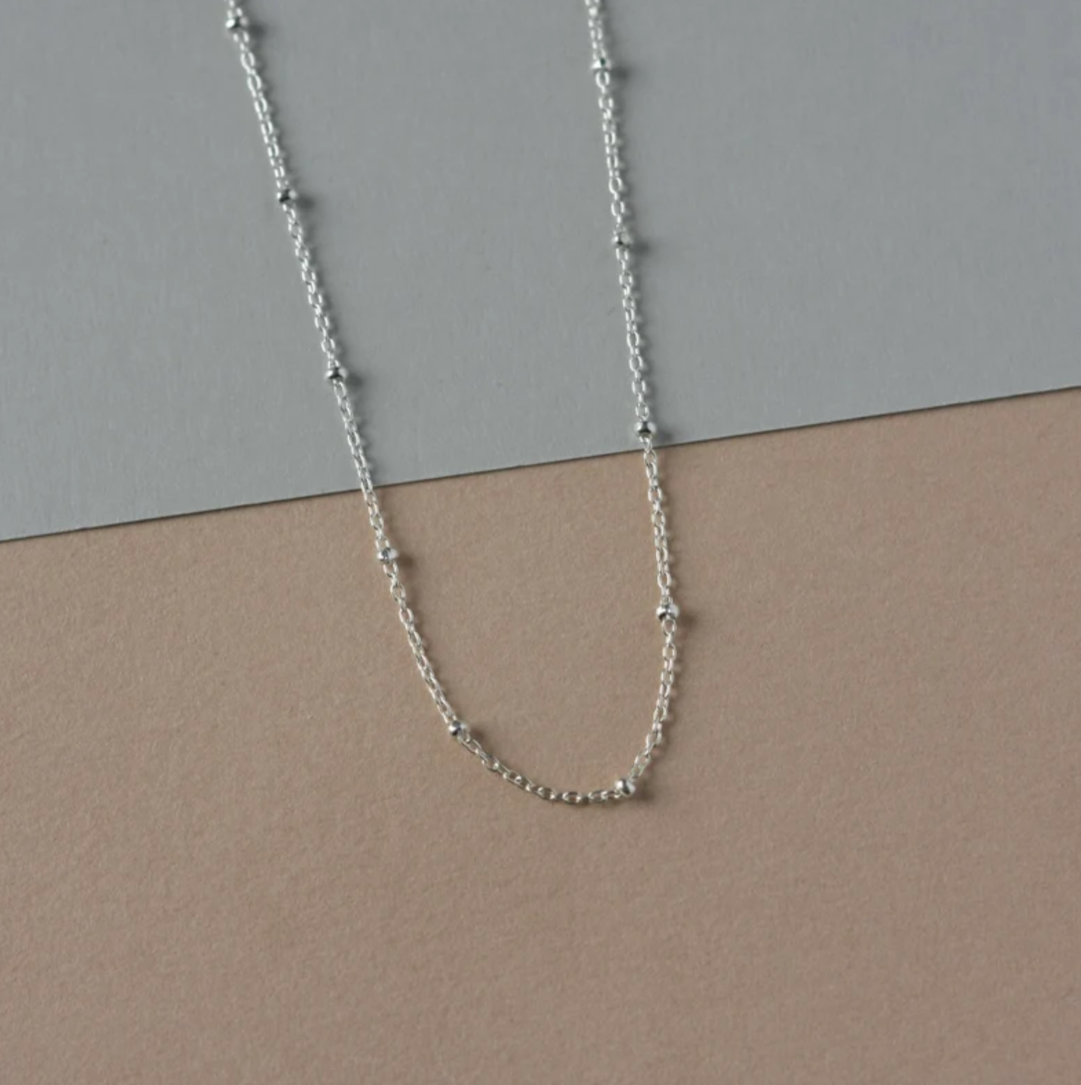 Dainty Sterling Silver Satellite Chain