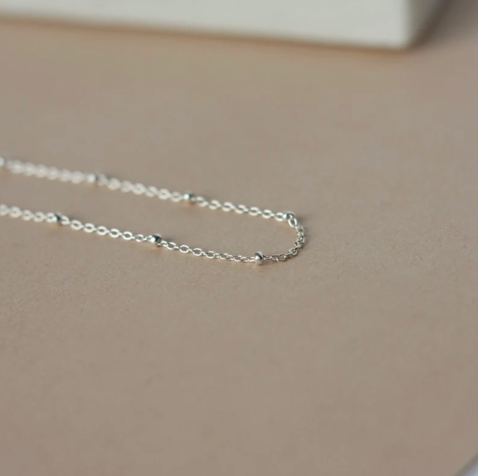 Dainty Sterling Silver Satellite Chain