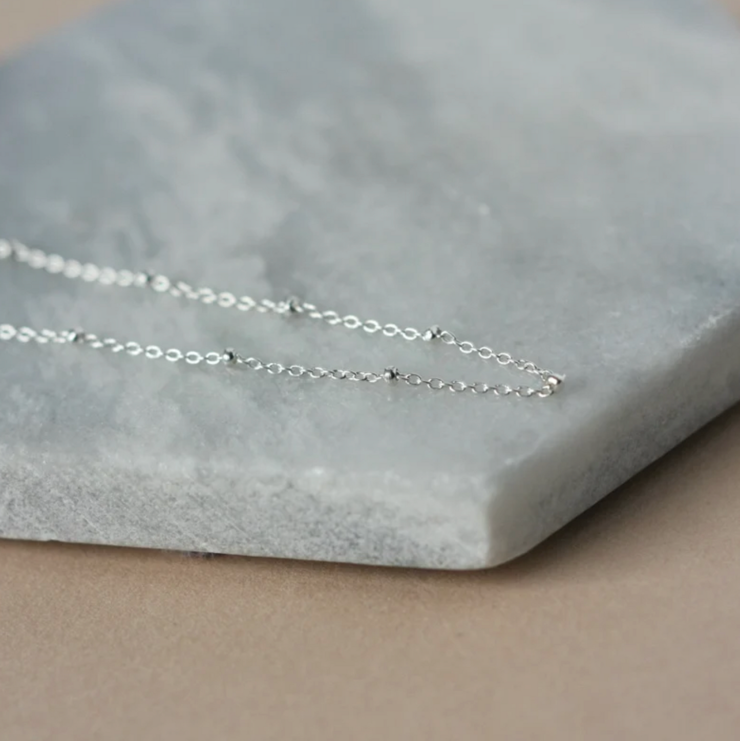 Dainty Sterling Silver Satellite Chain
