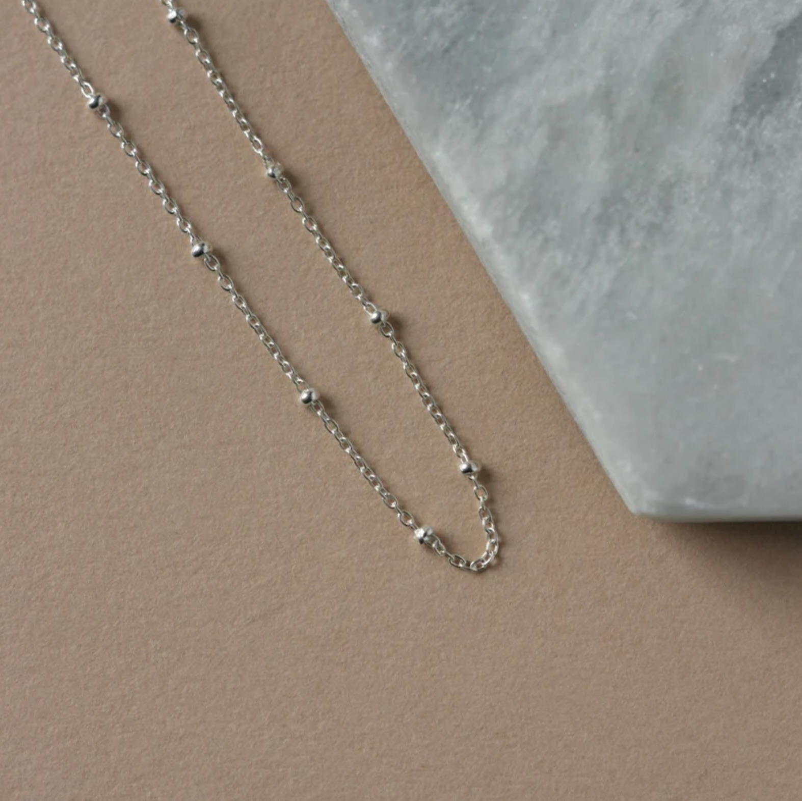 Dainty Sterling Silver Satellite Chain