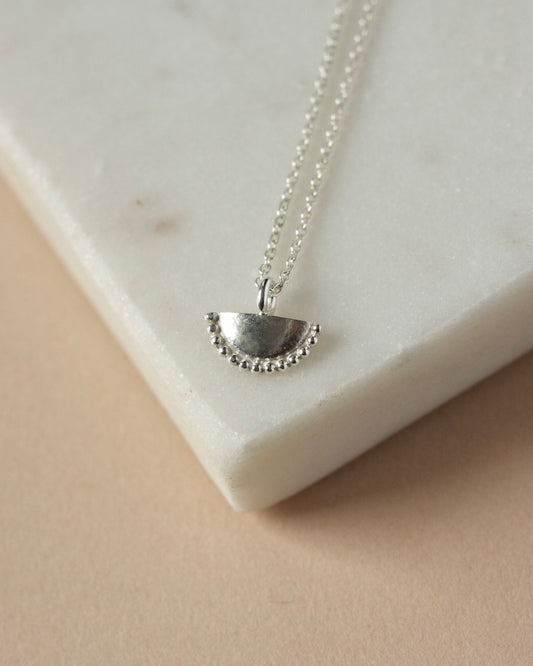 Dainty Half Circle Charm Necklace