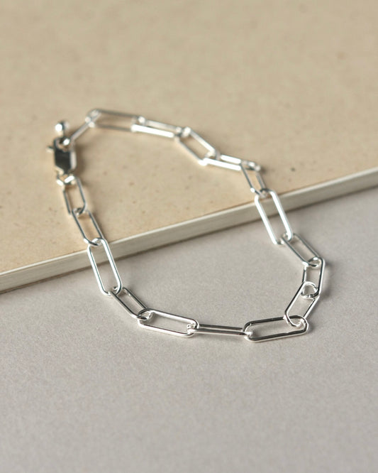 Chunky Paper Clip Chain Bracelet