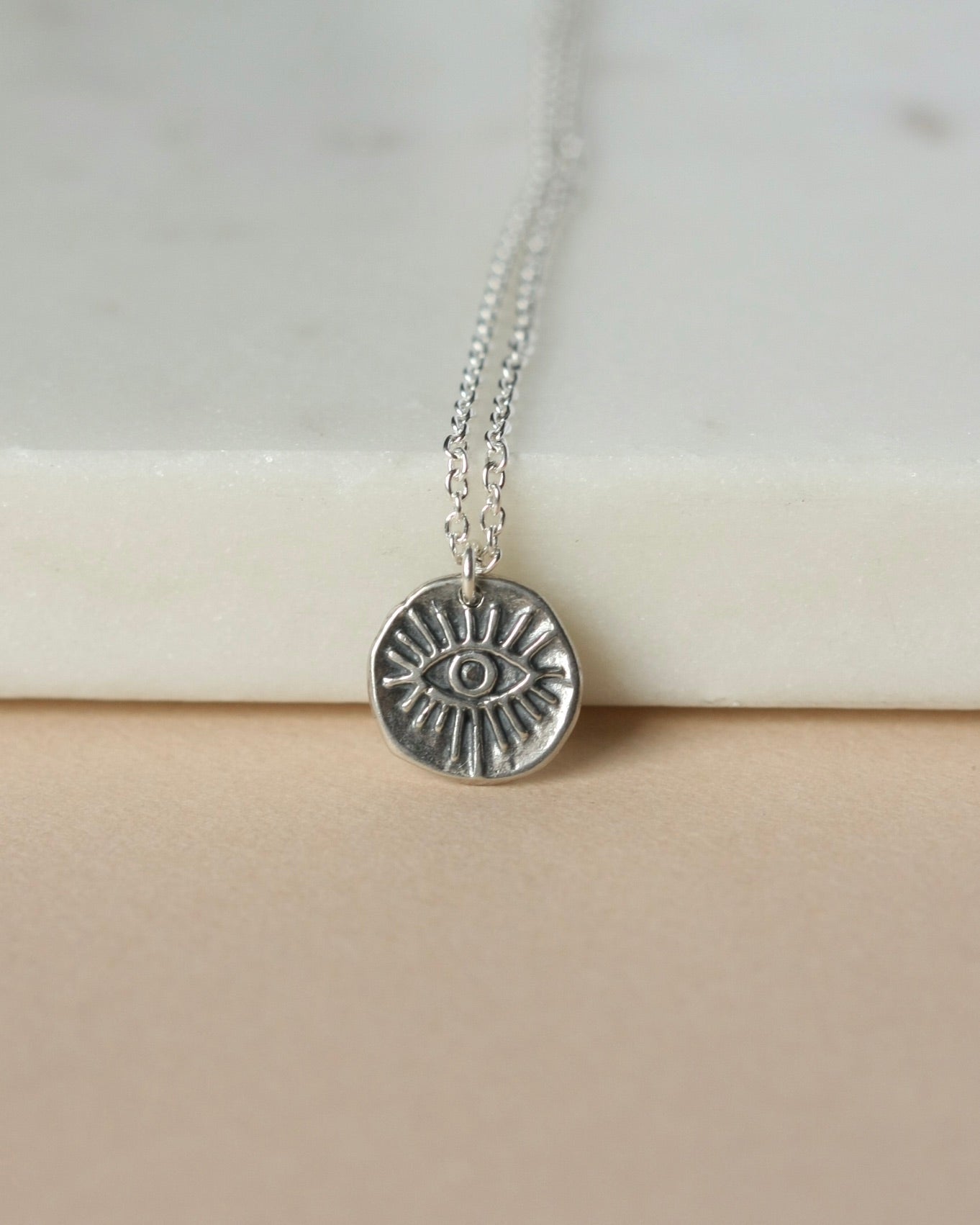 Sterling Silver Evil Eye Necklace