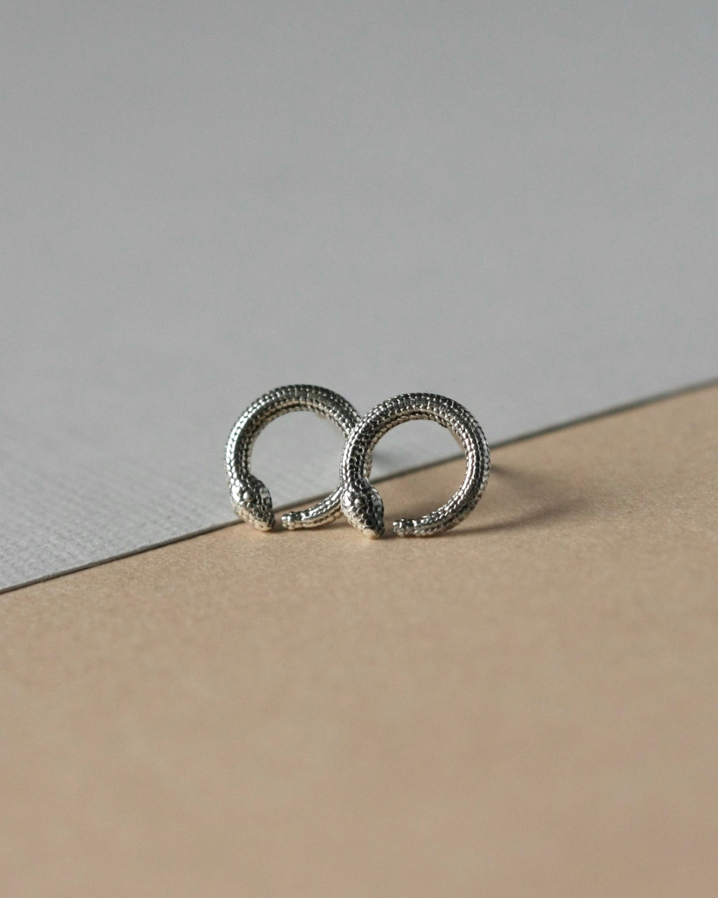 Sterling Silver Snake Studs