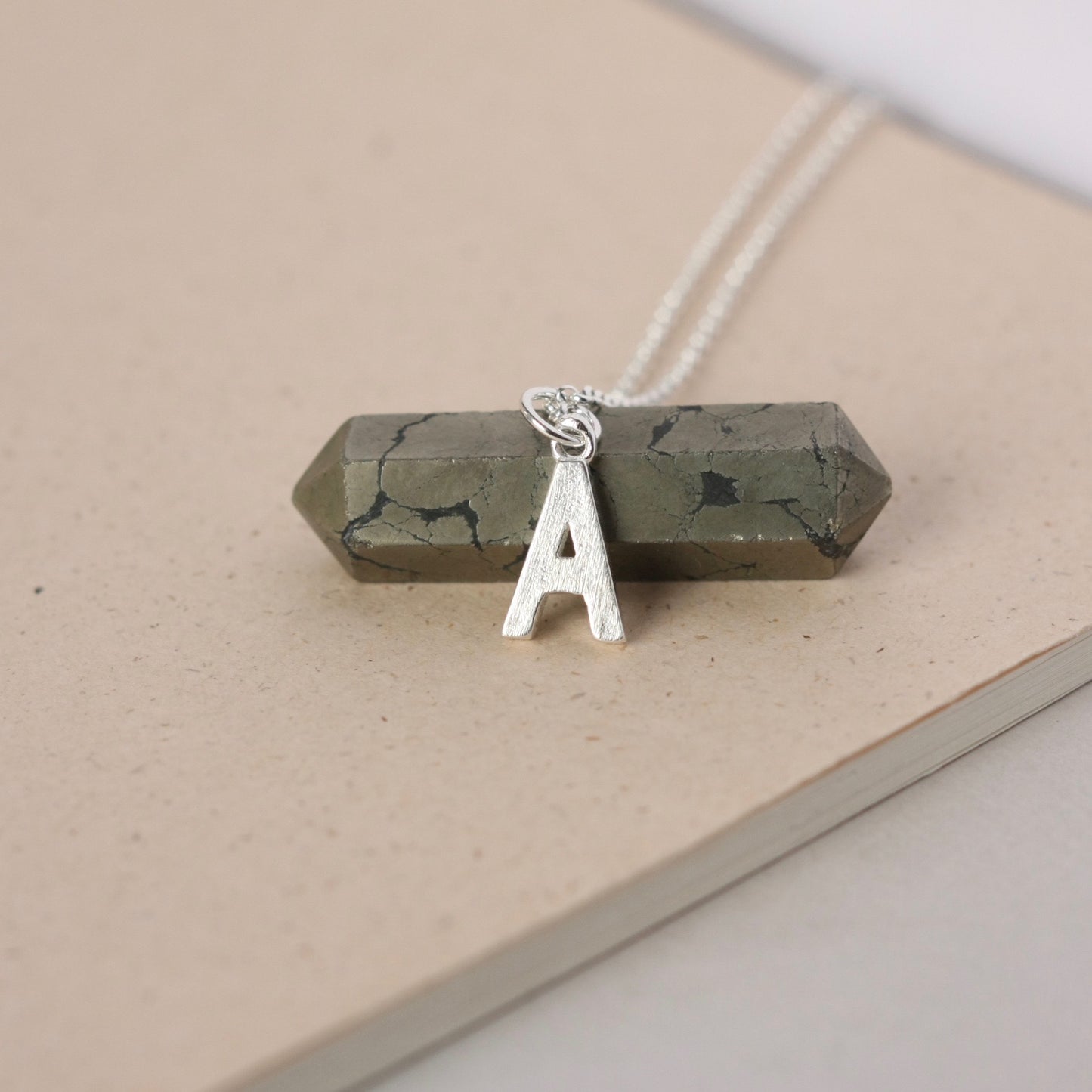 Personalized Sterling Silver Initial Charm Necklace