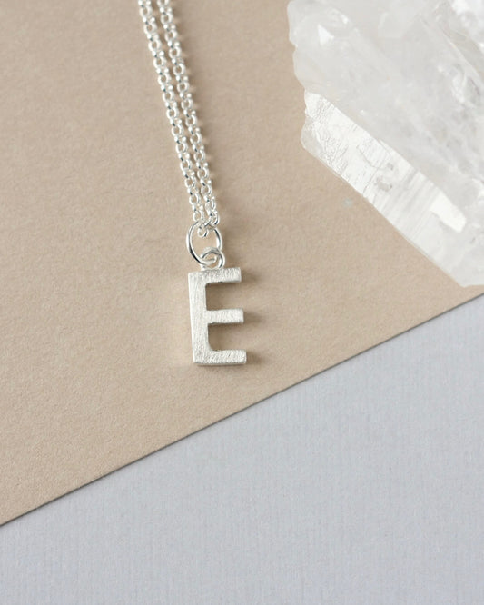 Personalized Sterling Silver Initial Charm Necklace