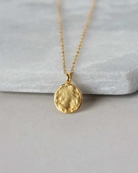 Gold Disc Coin Layering Necklace