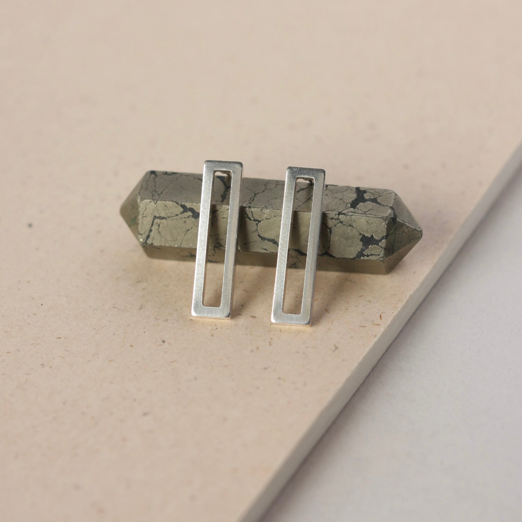 Minimalist Sterling Silver Geometric Stud Earrings