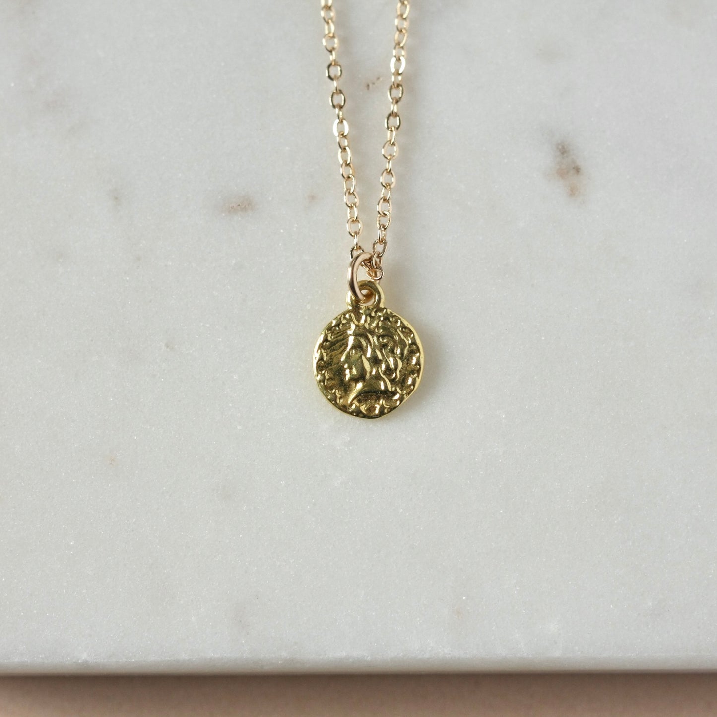 Trendy Minimalist Gold Coin Layering Necklace