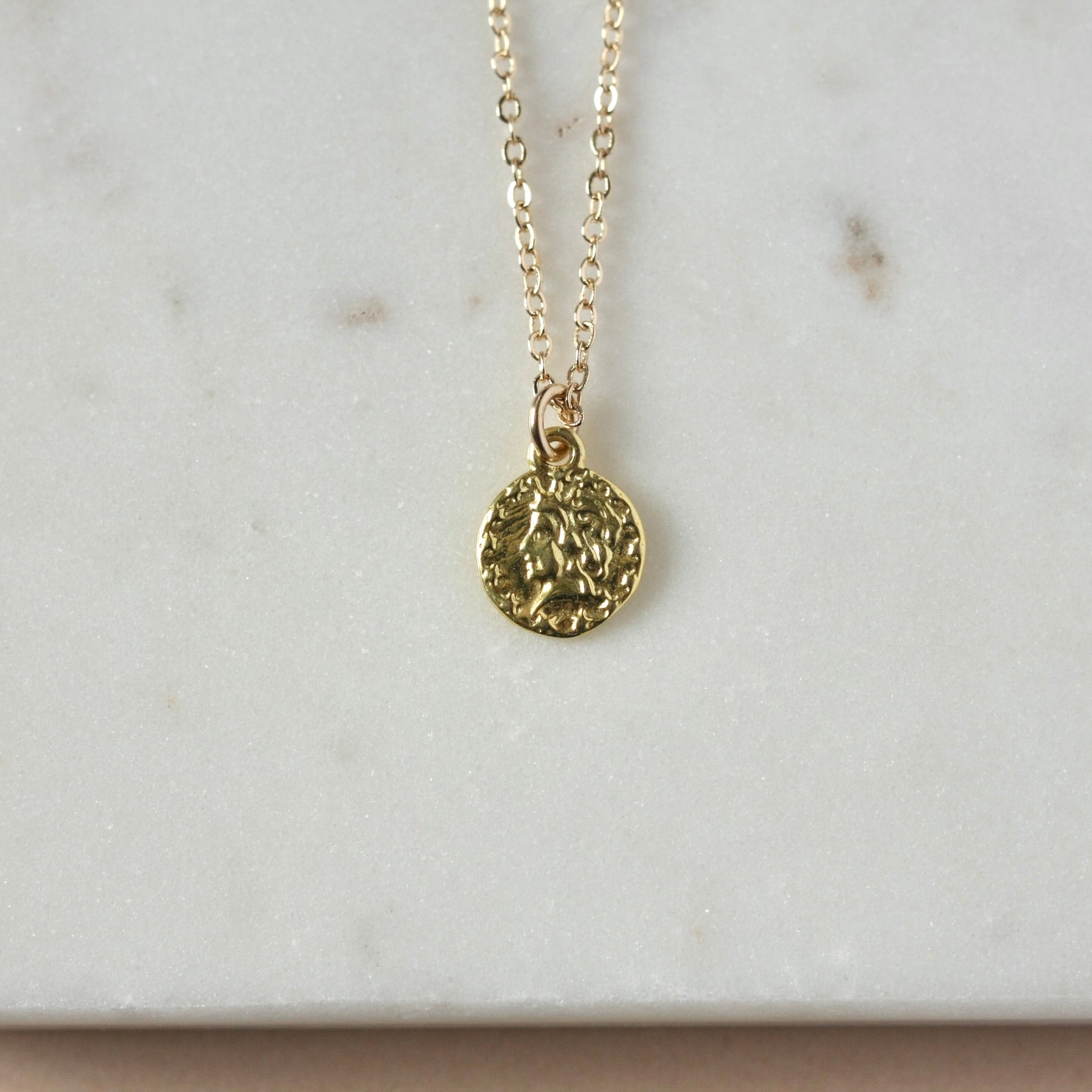 Trendy Minimalist Gold Coin Layering Necklace