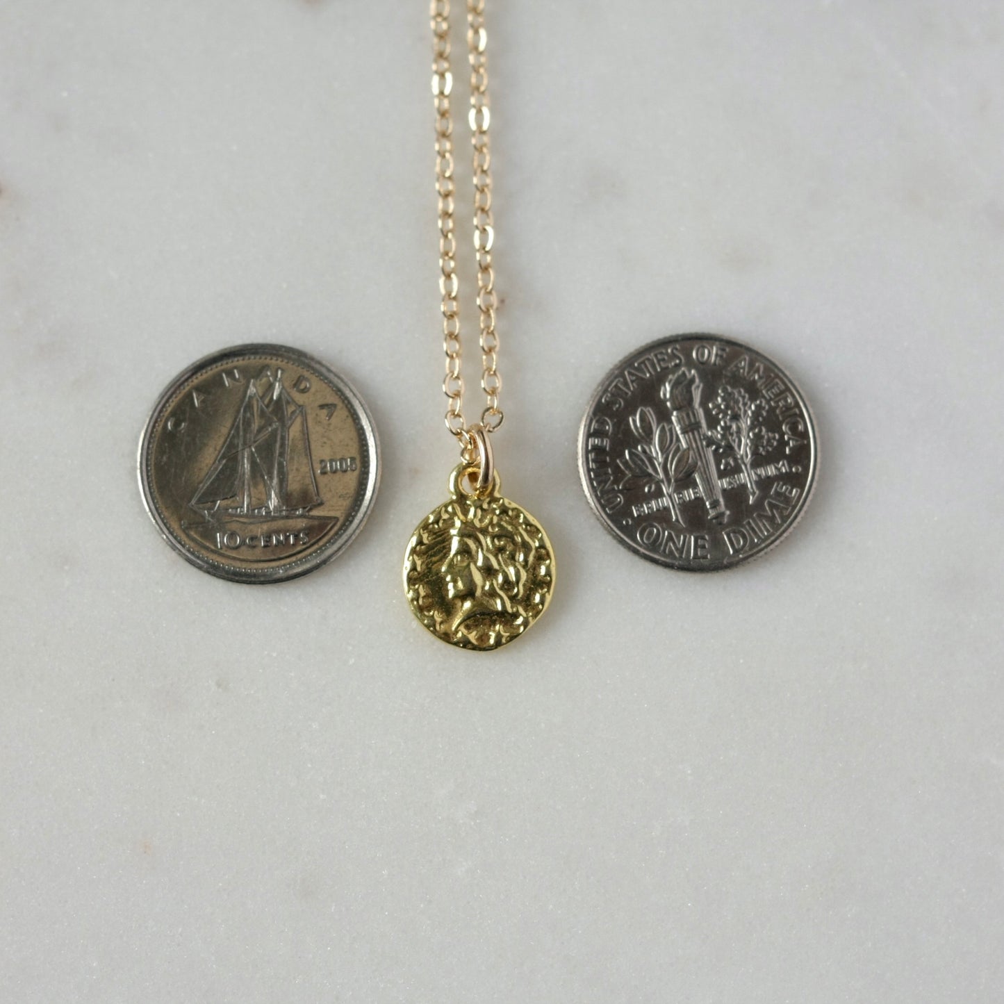 Trendy Minimalist Gold Coin Layering Necklace