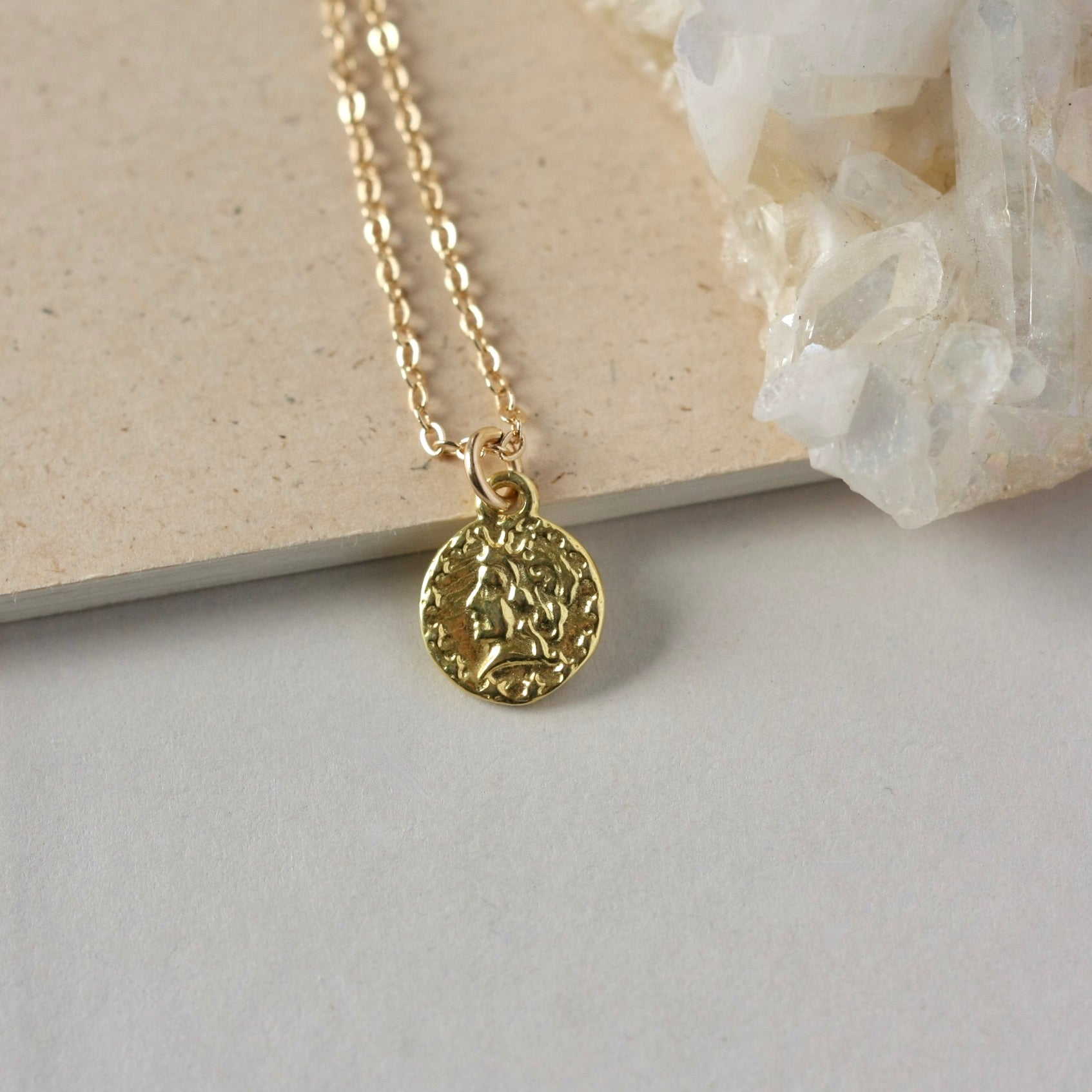 Trendy Minimalist Gold Coin Layering Necklace