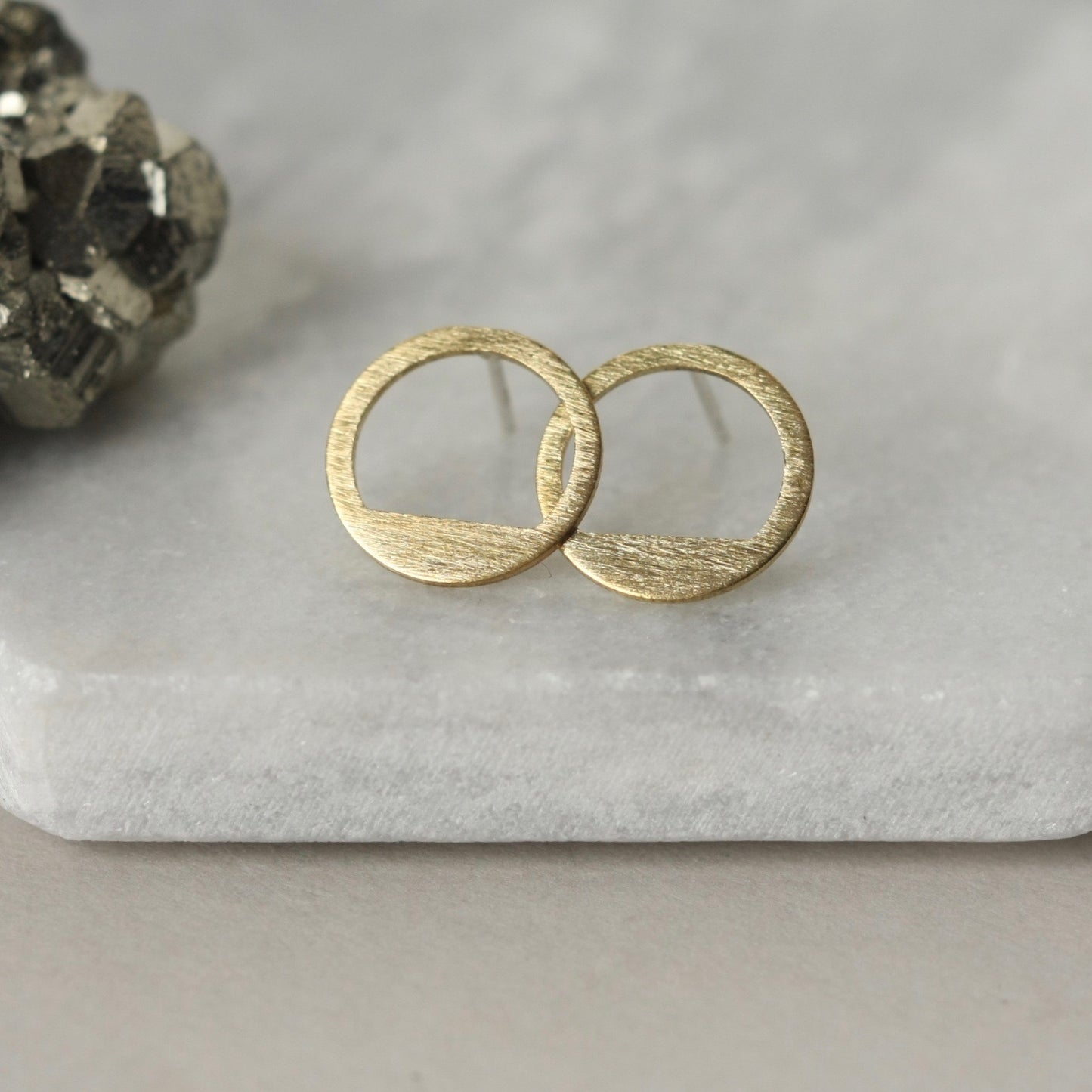 Gold Geometric Stud Earrings