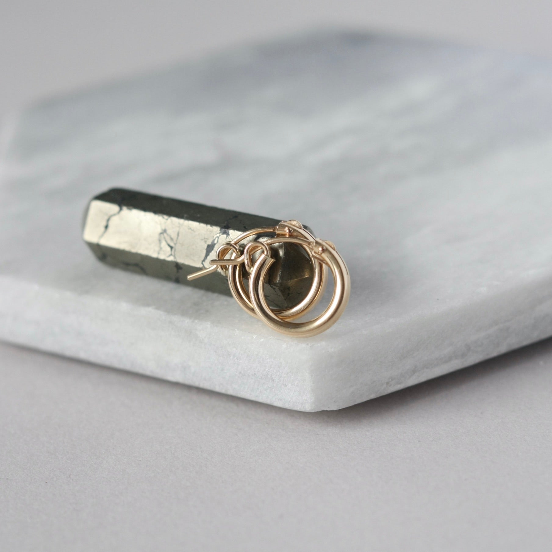 Thick Gold Filled Everyday Small Hoop Earrings